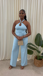 ☁️ Halter Tie Jumpsuit Set