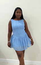 Flow Mini Dress (Blue)