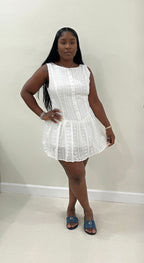 Flow Mini Dress (White)