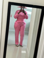 Cozy Girl Warm Up Set (Pink)