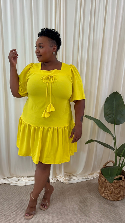 💛 Golden Glow Mini Dress