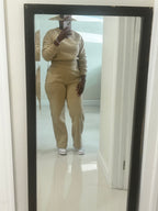 Cozy Girl Warm Up Set (Khaki)